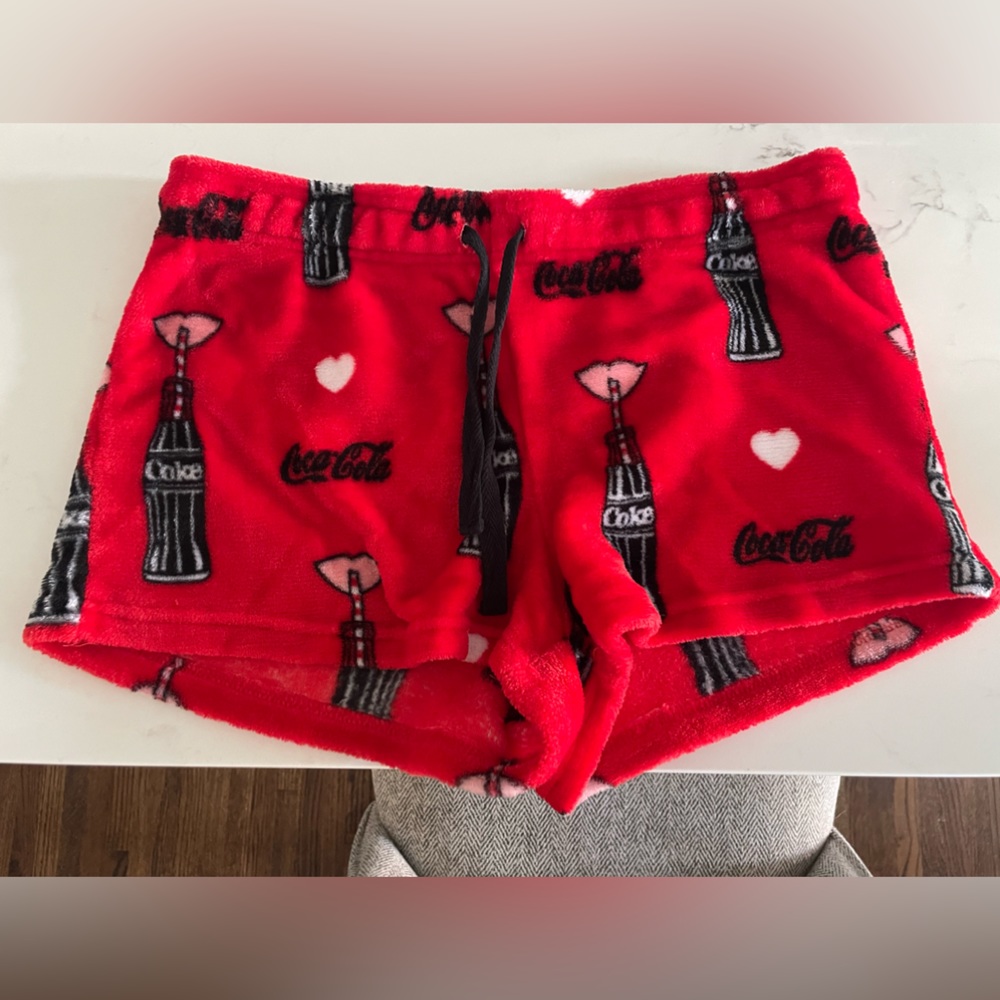 Coca-Cola pj fuzzy shorts